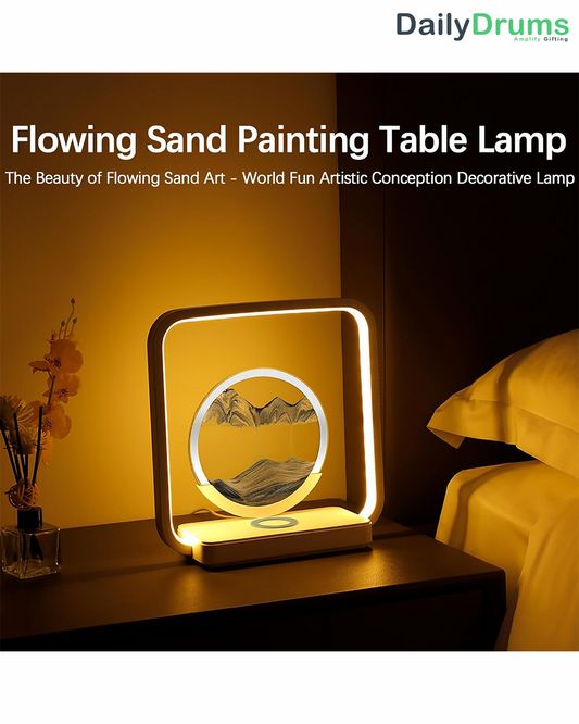 Dimmer Sand Art LED Lamp with Wireless Charger DD-423 - Dailydrumsgifts